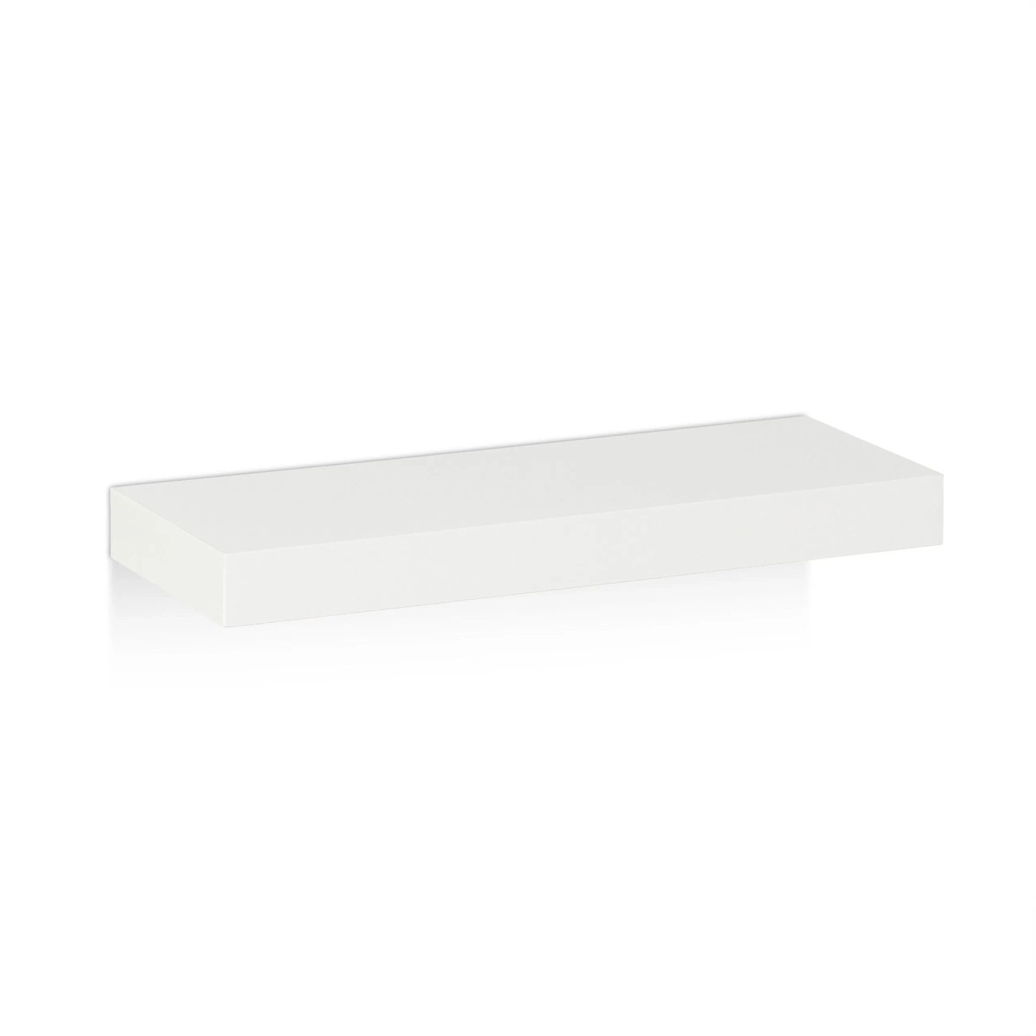 Relaxdays Wandregal 3er Set MDF Eisen Weiß 3,5 cm x 38 cm x 15 cm