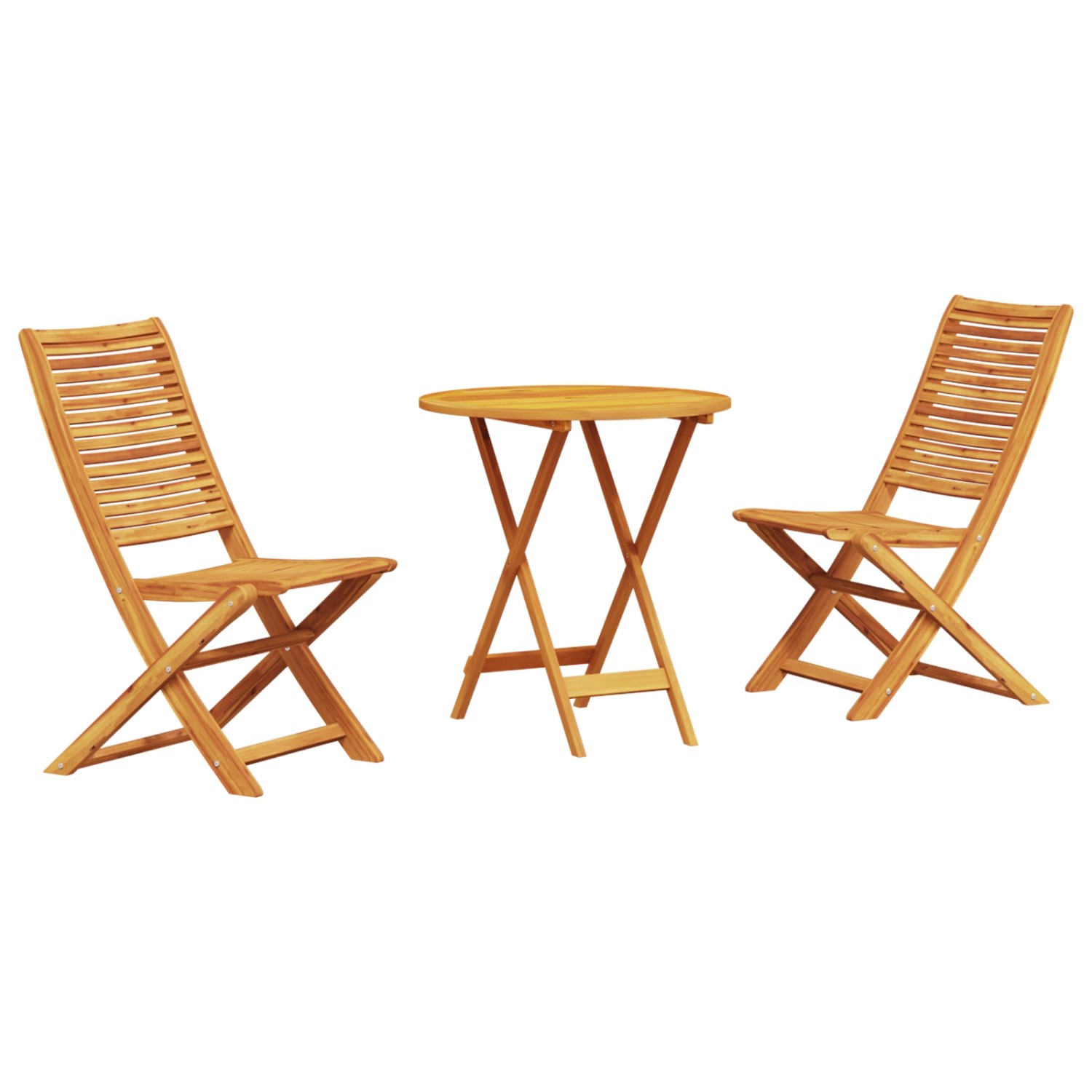 vidaXL 3-Teiliges Klappbares Bistro-Set aus Massivem Akazienholz 3375694 günstig online kaufen