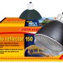 Sera Terrarium Klemm-/Hängelampe Reptil Alu Reflector 150 für Terrarien mit Alu Schutzkorb.