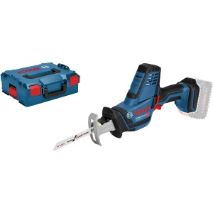 Bosch Professional Akku-Säbelsäge GSA 18 V-Li C Solo mit L-Boxx und Sägeblatt.