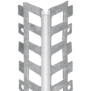 Außenputzprofil, 10 mm x 2500 mm, mit PVC-Überzug für exakte Kanten und Korrosionsschutz.
