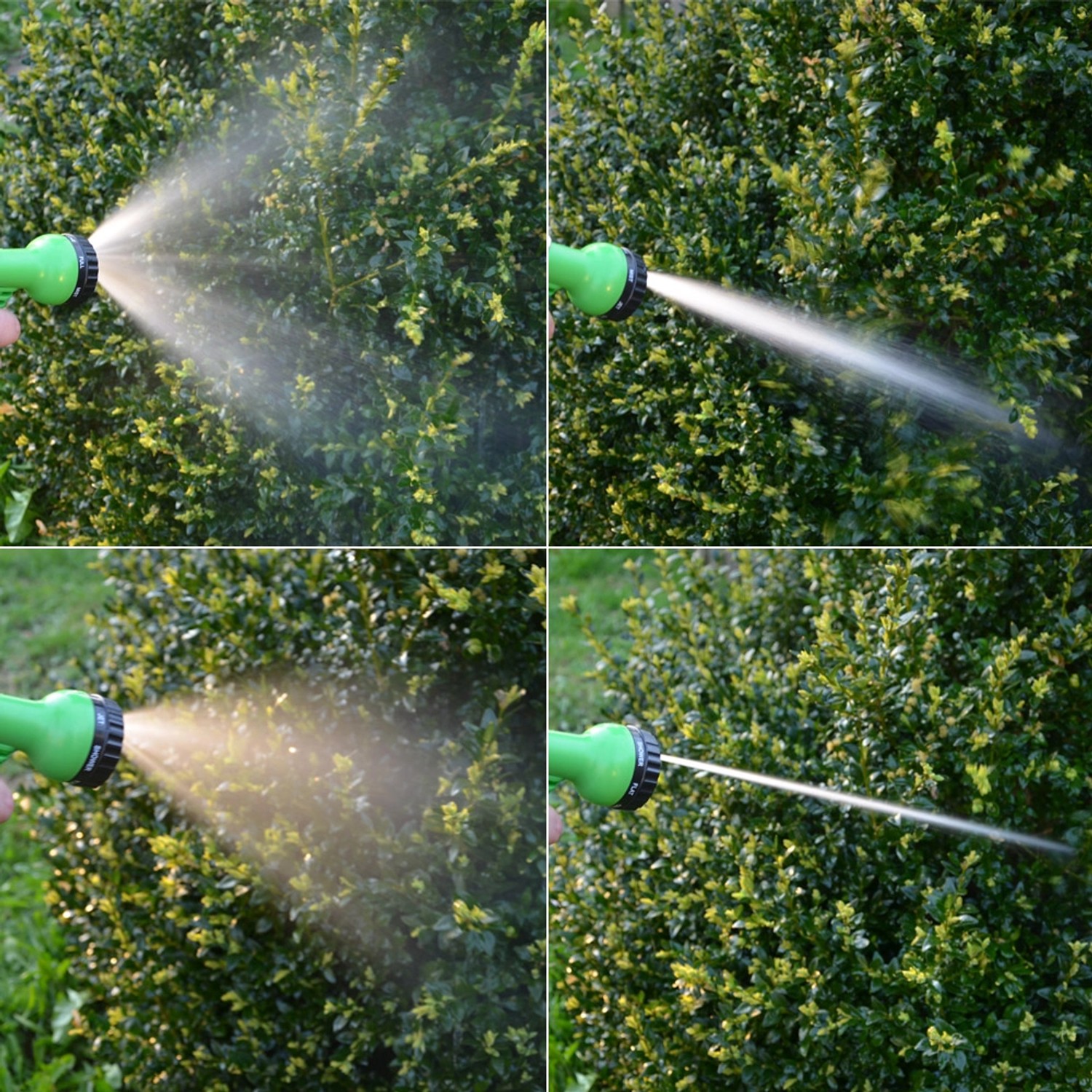 eyepower Flexibler Gartenschlauch mit Brause und AnschlussStück 15 m