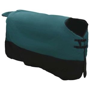 vidaXL Pferdedecke, dunkelgrün/schwarz, 105cm, Polyester, atmungsaktiv und langlebig.