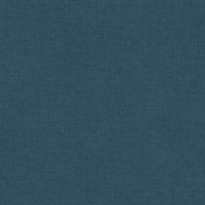 Einfarbige, dunkelblaue Vliestapete mit Leinenstruktur für Wohn- und Schlafzimmer.