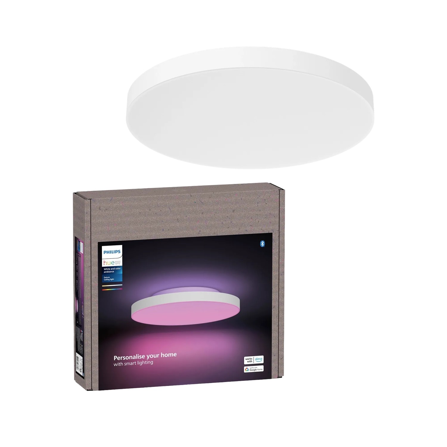 Philips Hue Smart-LED-Panelleuchte Datura White & Color Ambiance Ø 38,4 cm