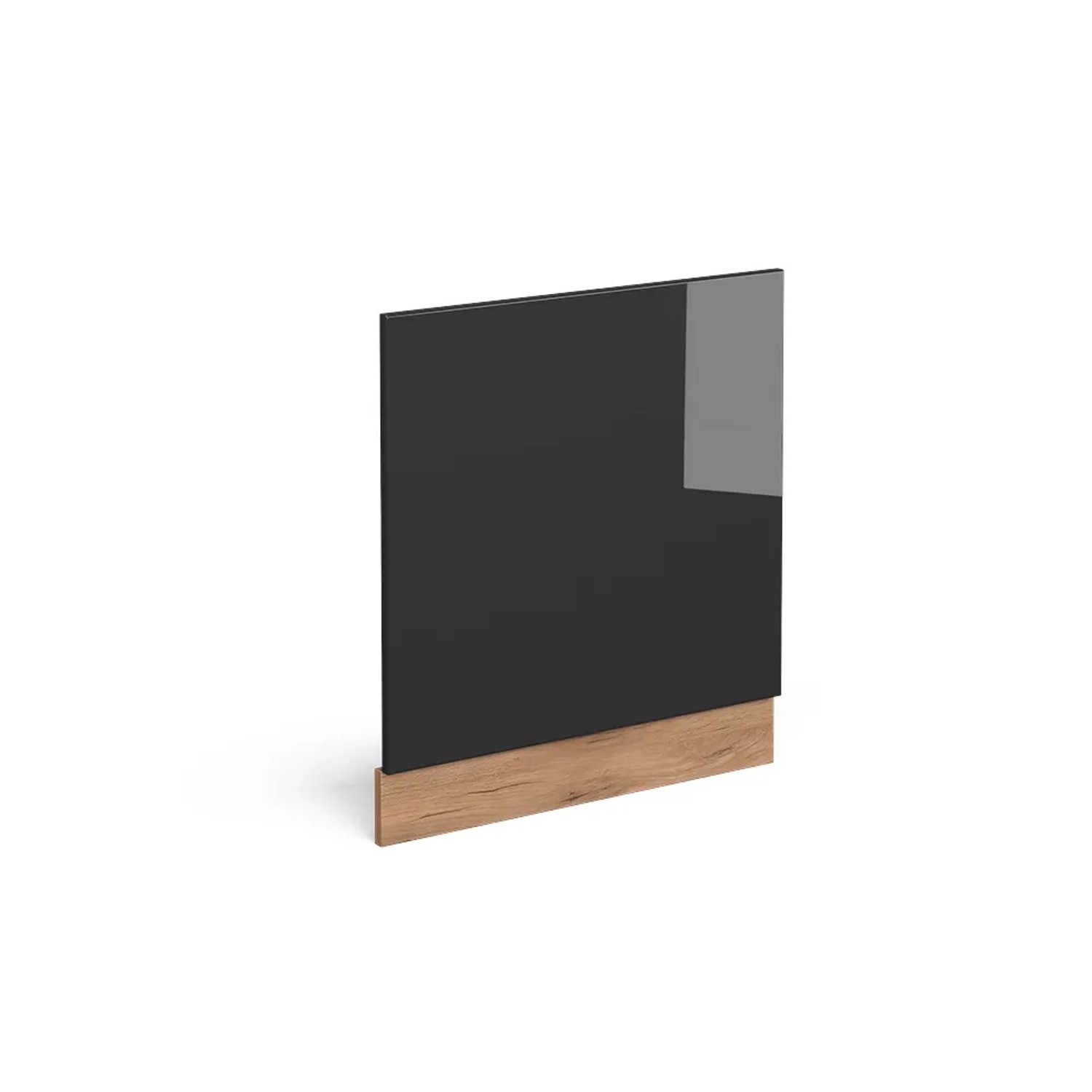 Vicco Frontblende R-Line Anthrazit Hochglanz/Goldkraft Eiche 60 cm ohne Arbeitsplatte