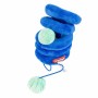 Coockoo Katzenspielzeug Twister Blau aus Plüsch mit Glöckchen.