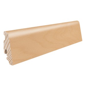Sockelleiste Bergahorn-Can. Ahorn, 58x19x2200 mm, versiegelt. Passend für Laminat und Parkett.