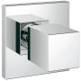 Grohe Eurocube Unterputzventil-Oberteil mit quadratischer Rosette und Griff in Chrom.