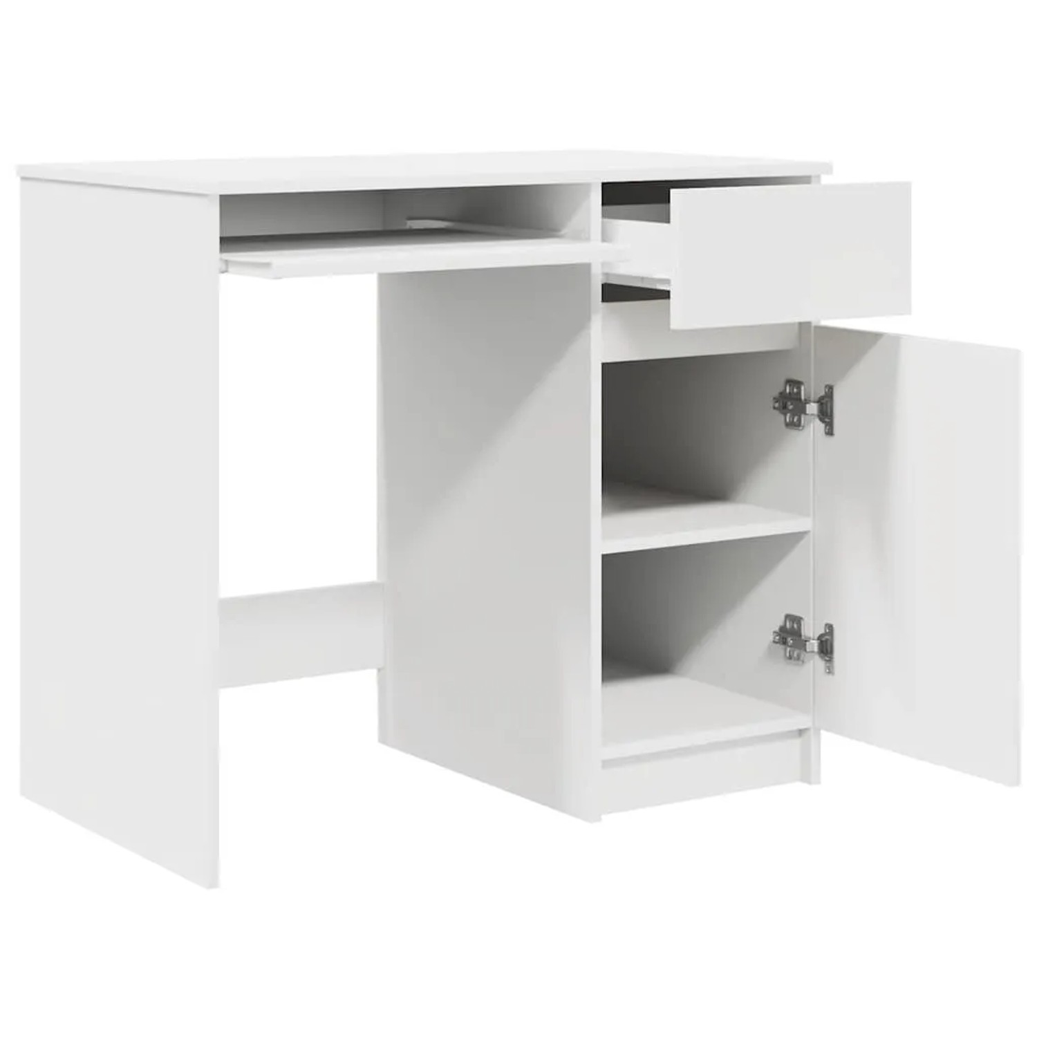vidaXL Schreibtisch Weiß 86x49x76 cm Holzwerkstoff 861823_5