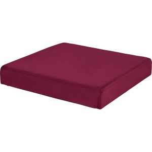 Burgunderroter Falt-Hocker Blush Bordeaux, 38x38x38 cm, ideal als Sitzhocker und Stauraum.