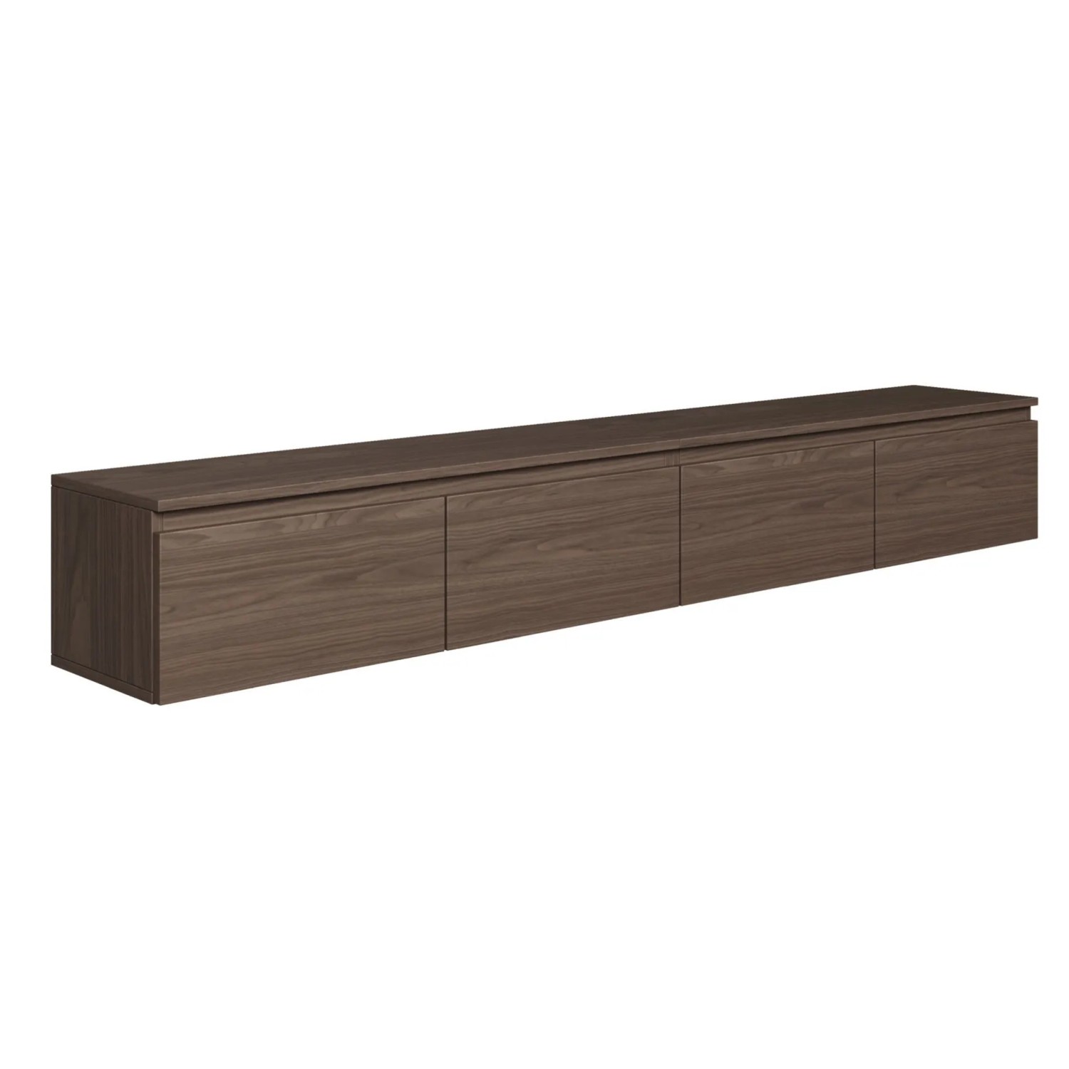 Selsey TV-Hängeboard Bemmi 200 cm Holzoptik Nussbaum
