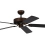 Pepeo Deckenventilator Potkuri, 132 cm, Aged Bronze/Schwarz, mit Zugkette.