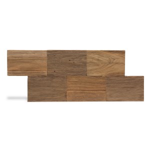 Rebel of Styles Holzverblender UltraWood Big Square, braune Holz-Wandpaneele für den Innenbereich.