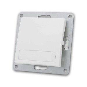 McPower FLAIR Taster Weiß 250V10A mit Namensschild