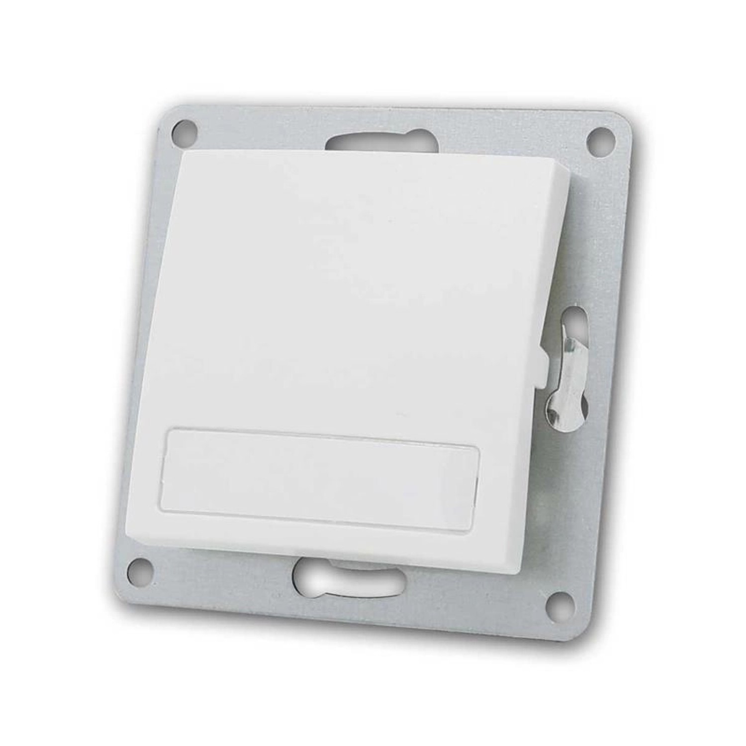 McPower FLAIR Taster Weiß 250V10A mit Namensschild