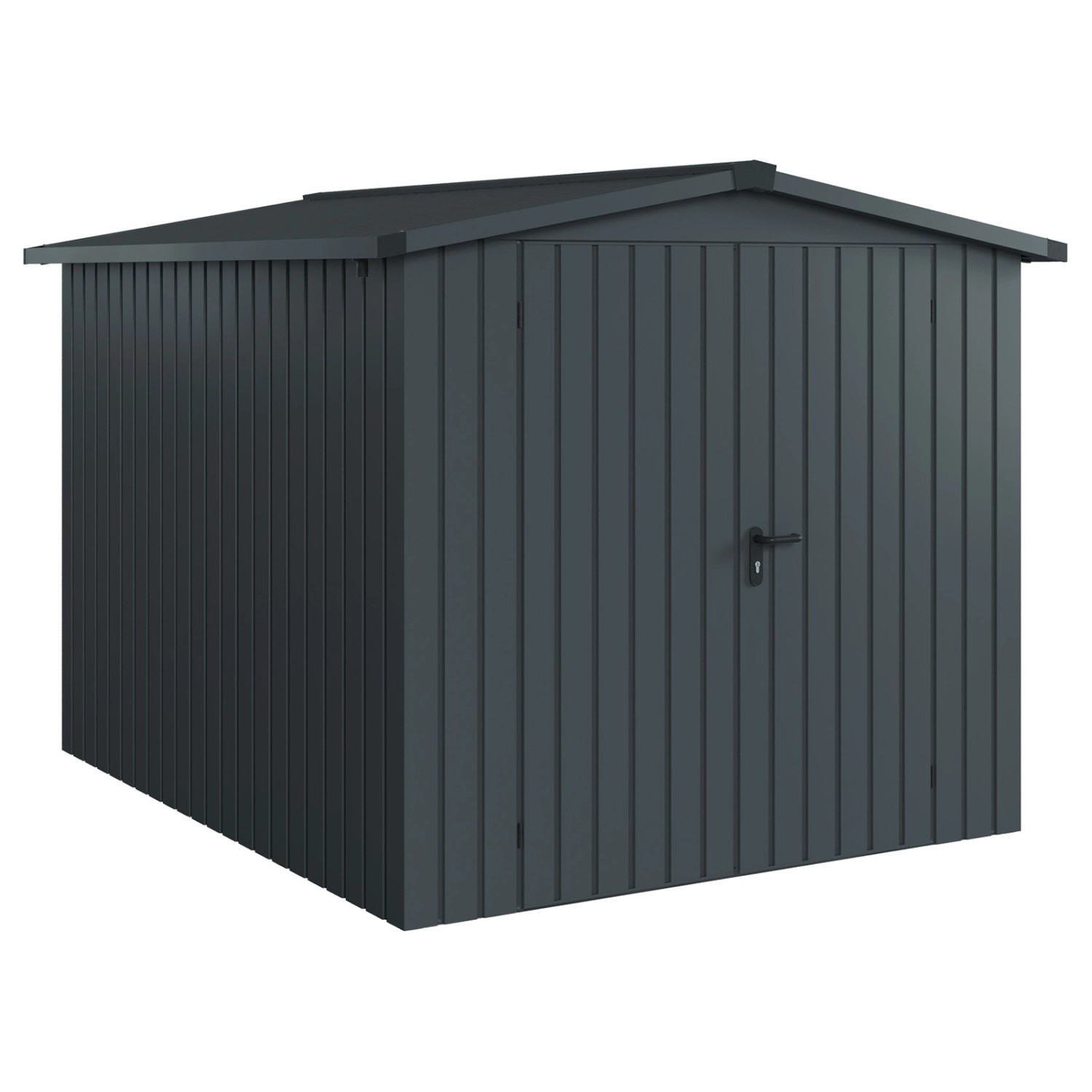 Hörmann EcoStar Gerätehaus Euroline Satteldach 2-flg 237 x 278 cm Anthrazit günstig online kaufen