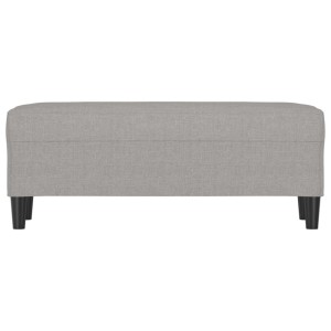 vidaXL Sitzbank Hellgrau 100x35x41 cm Stoff 349407