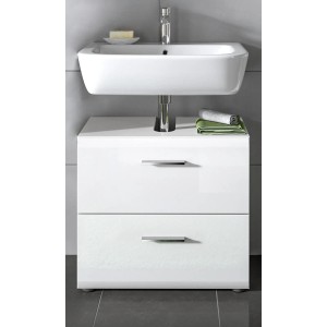 Inn.Furn Waschbeckenunterschrank in Weiß Hochglanz 60 cm Cover