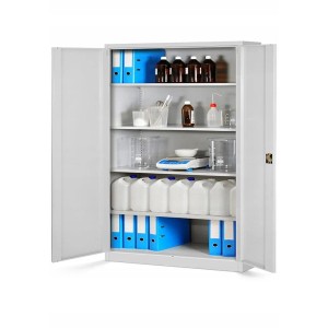 Jan Nowak Büro Aktenschrank Metallschrank JAN II 115 x 185 x 40 cm Grau