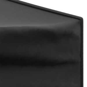 Detailansicht: Schwarzes, wasserabweisendes Partyzelt (3x3 m) von vidaXL.