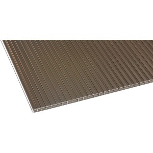 Bronze Stegplatte für Carport Premium Anthrazit, Detailansicht.