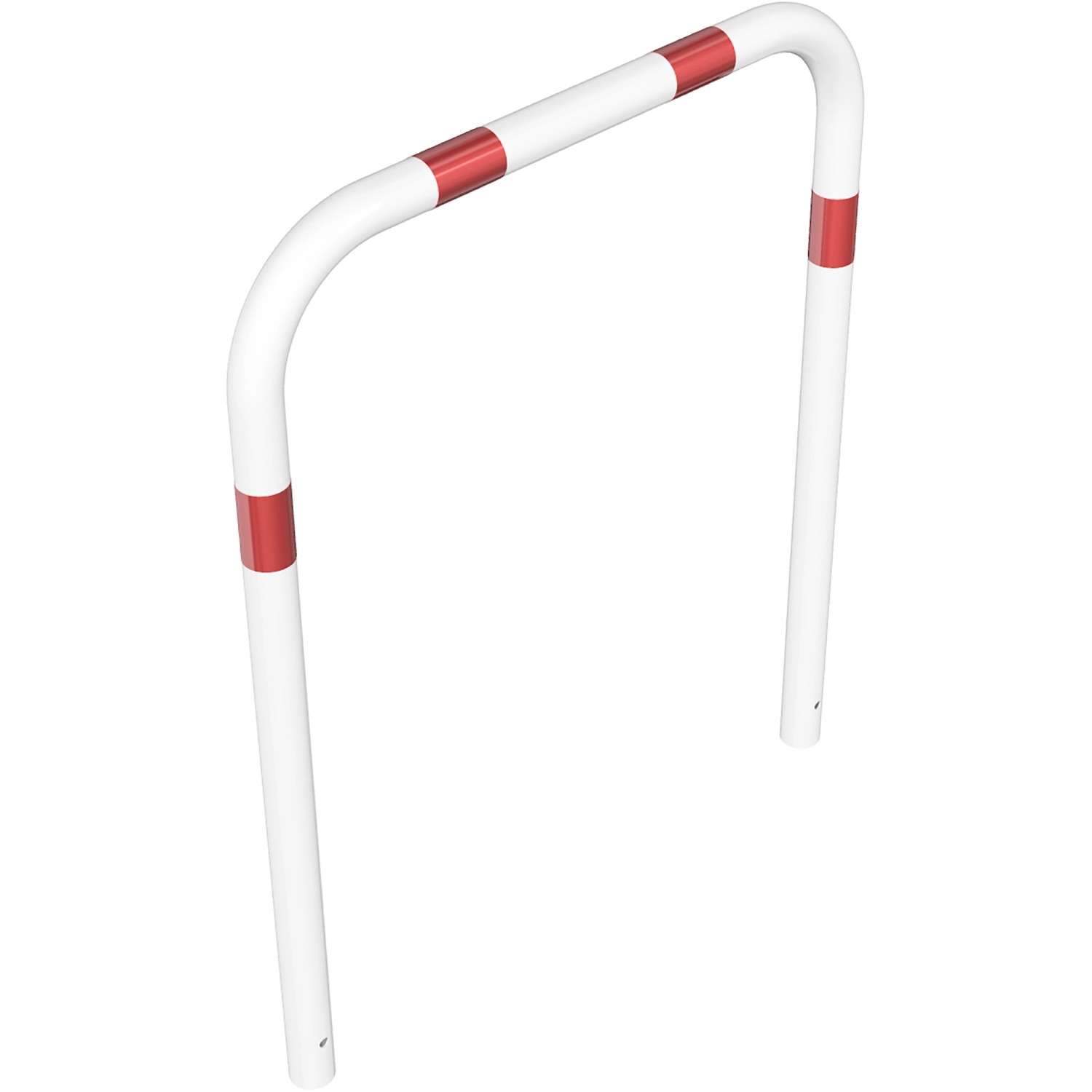 Schake Rohrbügel Einbetonieren 1.000 mm x 1.200 mm Weiß-Rot