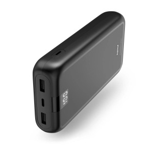 Hama Power Pack 24000mAh mit USB-C und 2x USB-A in Anthrazit.