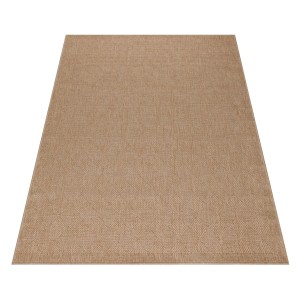 Beiger Ayyildiz Outdoor-Teppich Dhaka, 140x200 cm, im Vintage-Design für Balkon und Terrasse.