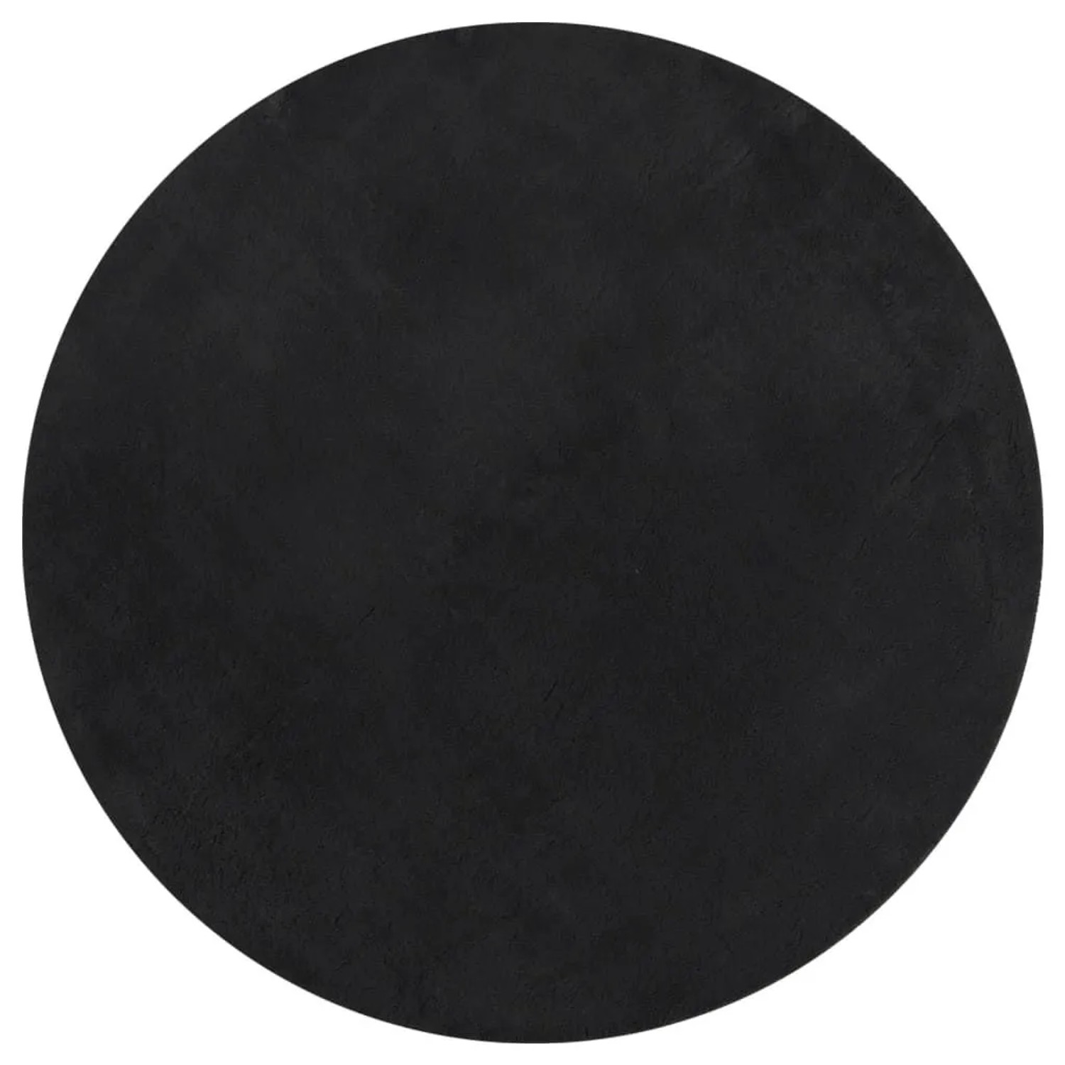 vidaXL Teppich HUARTE Kurzflor Weich und Waschbar Schwarz Ø 120 cm 375124 günstig online kaufen