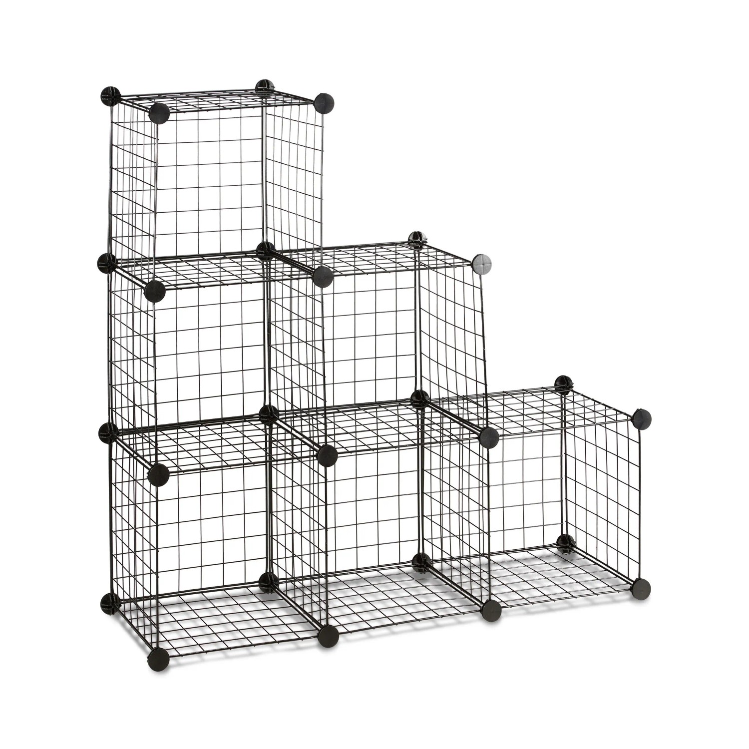 Relaxdays Regalsystem Metall 6 Fächer Belastbar 110 cm x 110 cm x 36,5 cm 5,2 kg