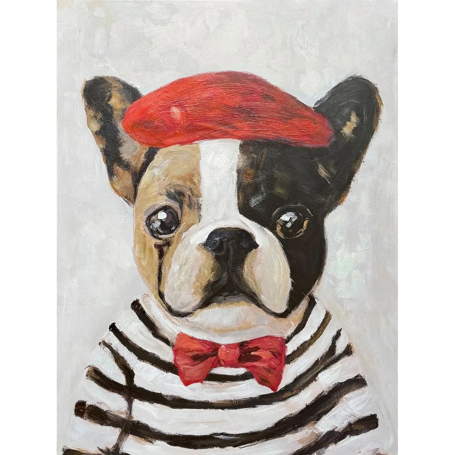 Art Universe Leinwandbild French Bully 60 x 80 cm