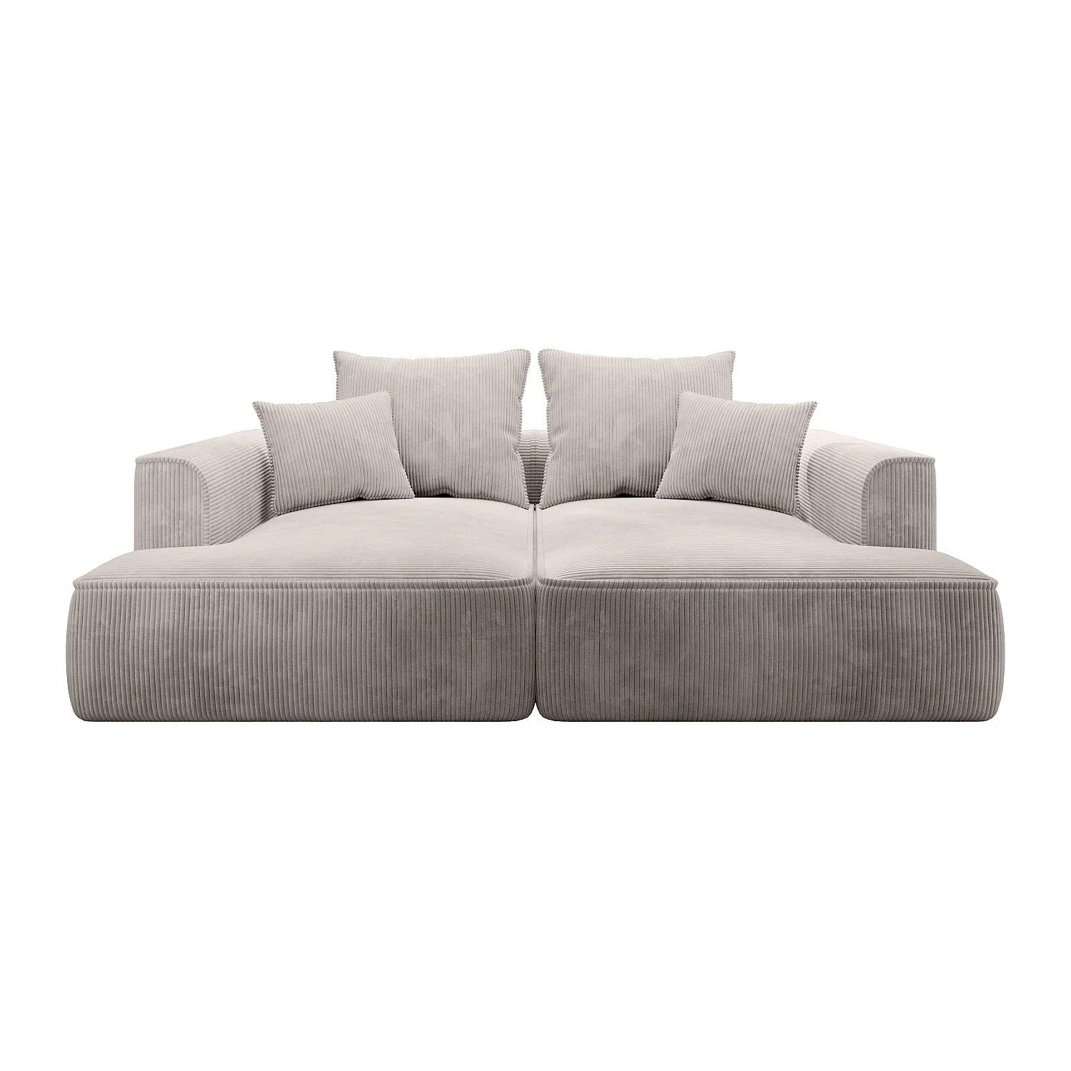 Vente-unique Sofa Ohne Schlafmöglichkeit Pineta Beige 230 cm