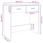 vidaXL Schreibtisch Braun Eichen-Optik 80x40x75 cm Holzwerkstoff 815476_7