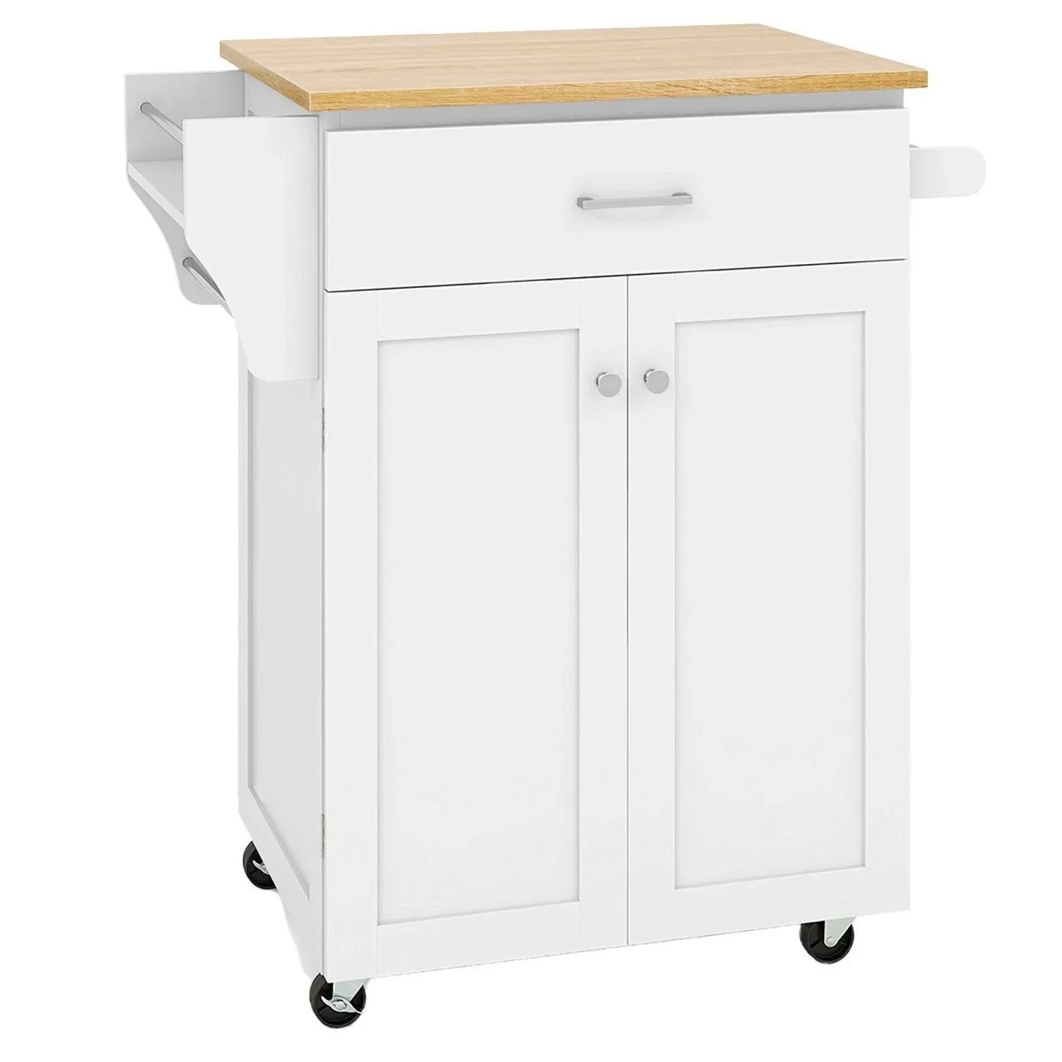 Costway Küchenwagen Auf Rollen mit Schublade 83 x 48 x 91 cm günstig online kaufen