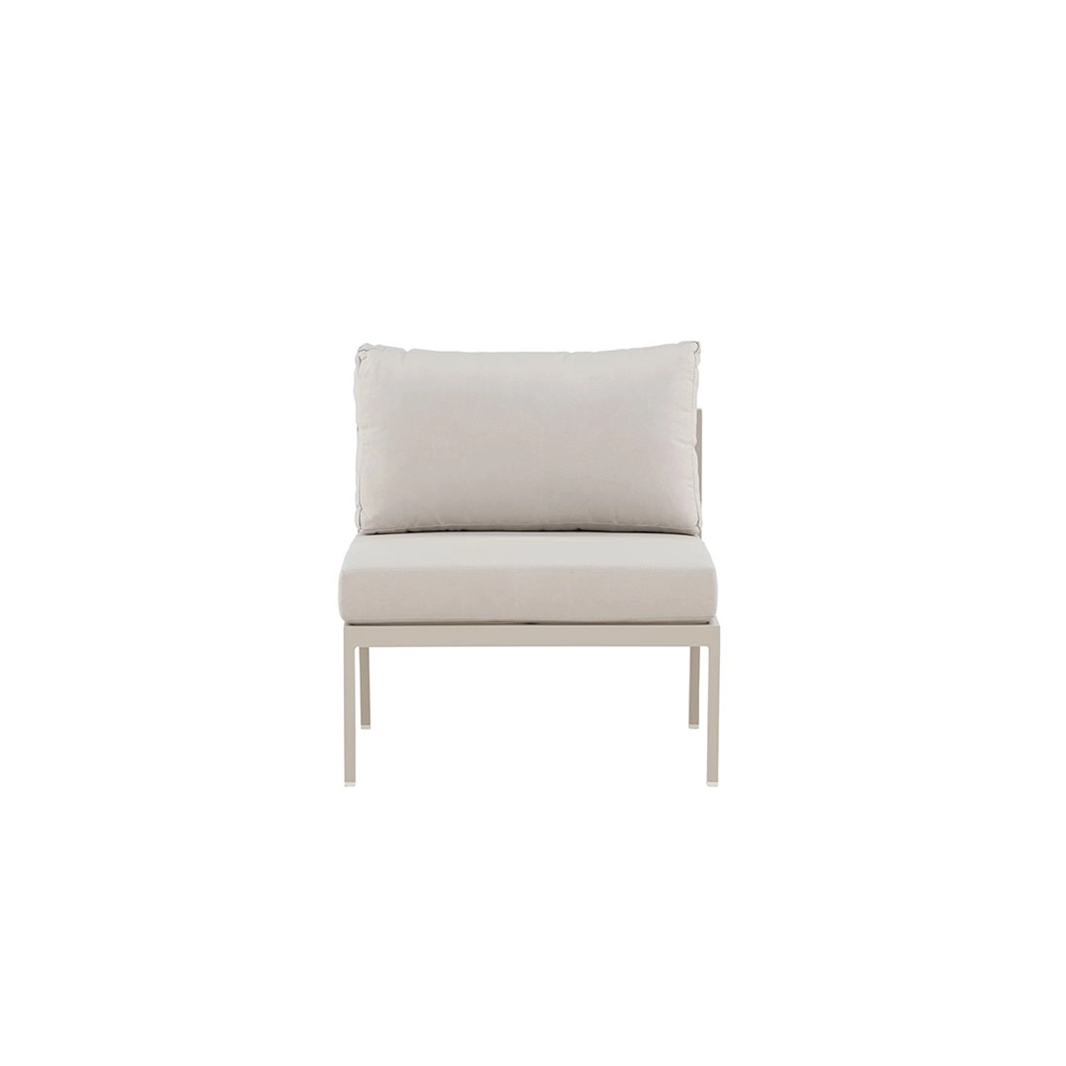 ebuy24 Copacabana Gartensofa Mittelsegment Beige Sitzhöhe cm 30 Sitzbreite günstig online kaufen