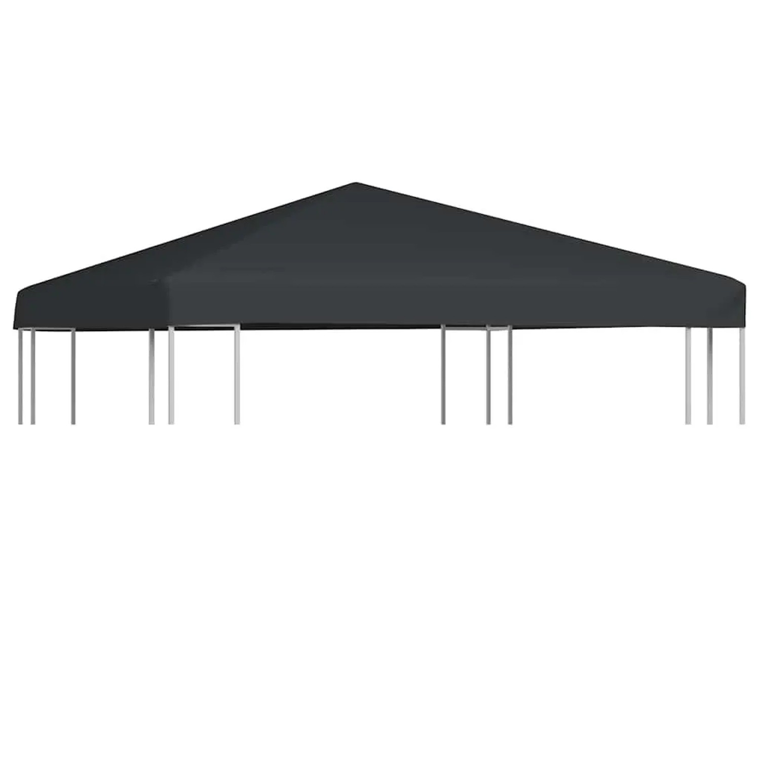 vidaXL Pavillondach 310 g/m² 3x3 m Grau 44781