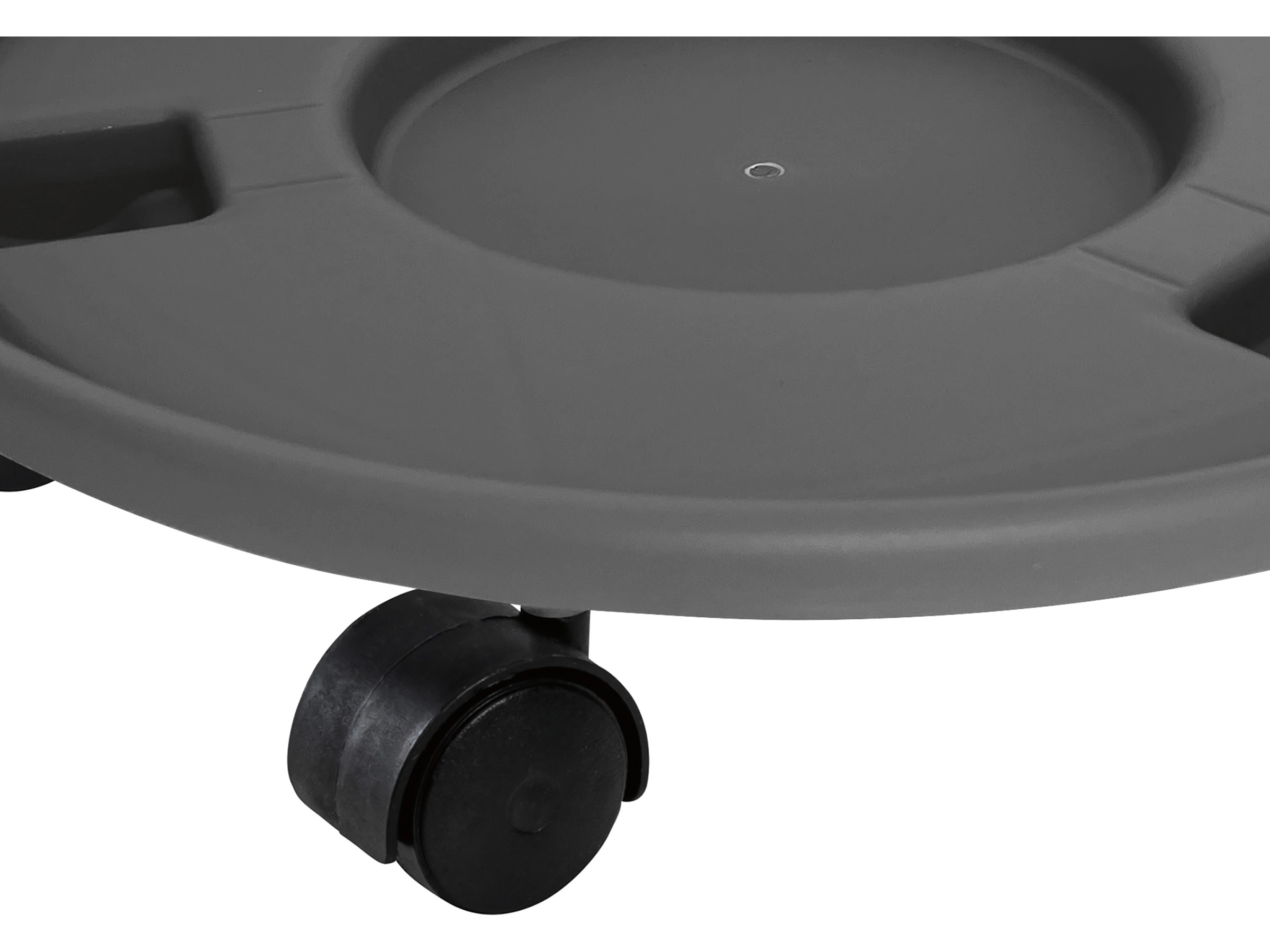 Megaplastic Pflanzkübel-Untersetzer Round – Anthrazit, 58 Cm Ø, UV-beständig Für Campana/Cylinder Kübel
