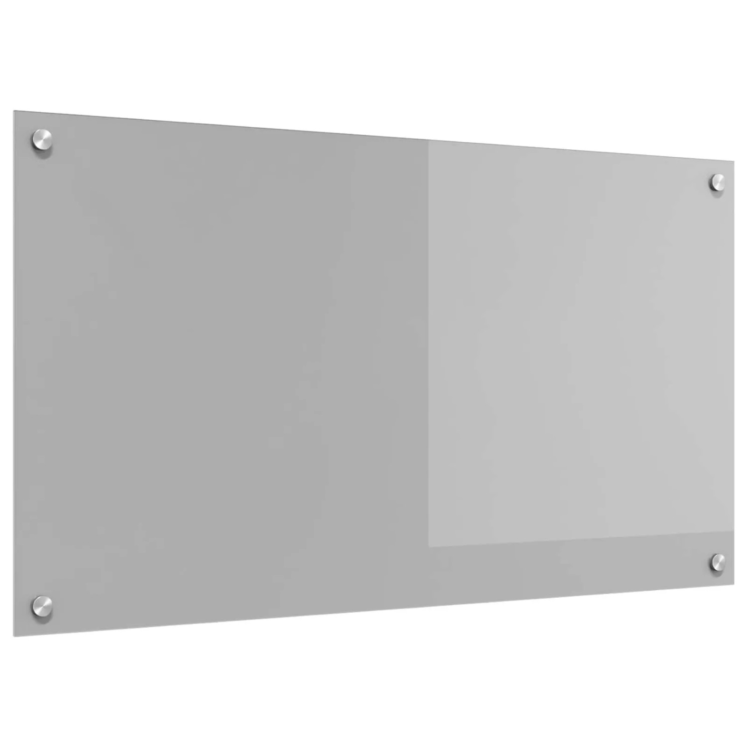 vidaXL Küchenrückwand Hellgrau 90 x 50 cm Gehärtetes Glas 42001233