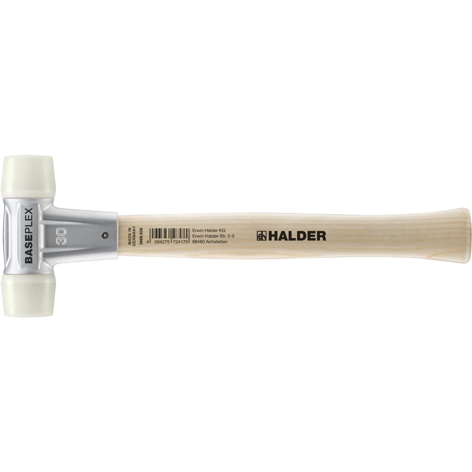 Halder Baseplex Schonhammer Ø 30 mm Nylon mit Zindruckgussgehäuse günstig online kaufen
