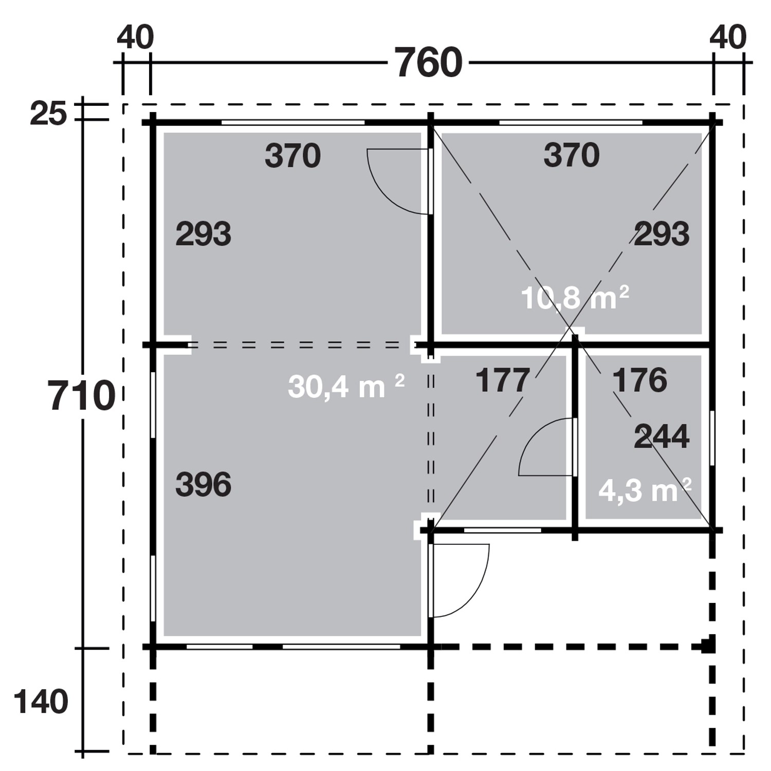 Wolff Finnhaus Ferienhaus Odenwald 92 B X T: 760 Cm X 710 Cm Kaufen Bei OBI