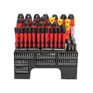 Tech-Craft Schraubendreher-Set, 116-teilig mit Bits, Schraubendrehern und Ratschenfunktion im Koffer.