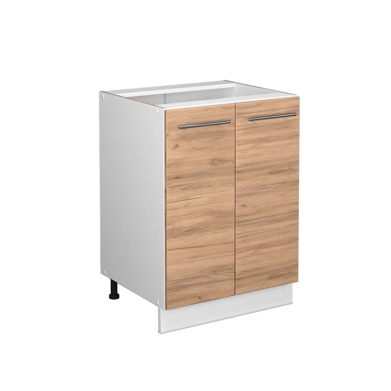 Vicco Küchenunterschrank Fame-Line Goldkraft Eiche Weiß 60 cm ohne Arbeitsplatte
