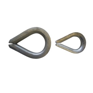 Seilflechter Kausche, 8 mm, verzinkt, für Faserseile, Detailansicht.