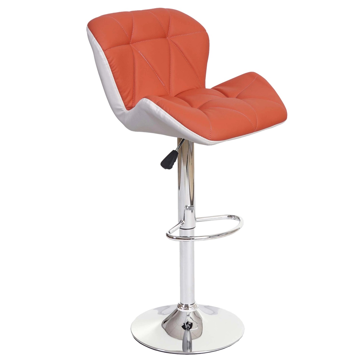 PROREGAL Barhocker Mit Lehne Sitzhöhe 62-83cm Höhenverstellbar Kunstleder T günstig online kaufen