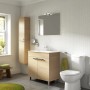 Weißer Ideal Standard Eurovit Plus WC-Sitz mit Softclosing im Badezimmer.