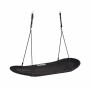 Relaxdays Nestschaukel XXL Stoff Schwarz Höhenverstellbar 166 cm x 71 cm x 15 cm 3,5 kg