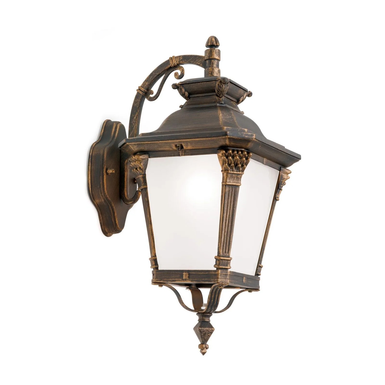 Orion Leuchten Außen Wandleuchte Abwärts 60W E27 Patina