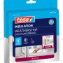 Verpackung der Tesamoll Fensterdichtung P-Profil, weiße Gummidichtung für Tür und Fenster, 10 m.