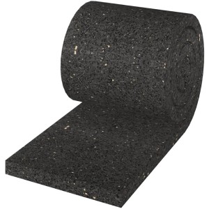 GS Terrassen Gummipad Rolle, 10mm stark, für Trittschalldämmung und Ausgleich auf der Terrasse.